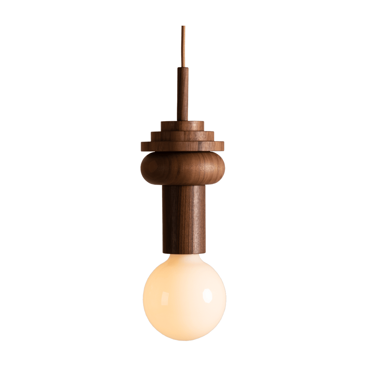 Junit Pino walnut pendant light - Schneid Studio - The Cool Republic