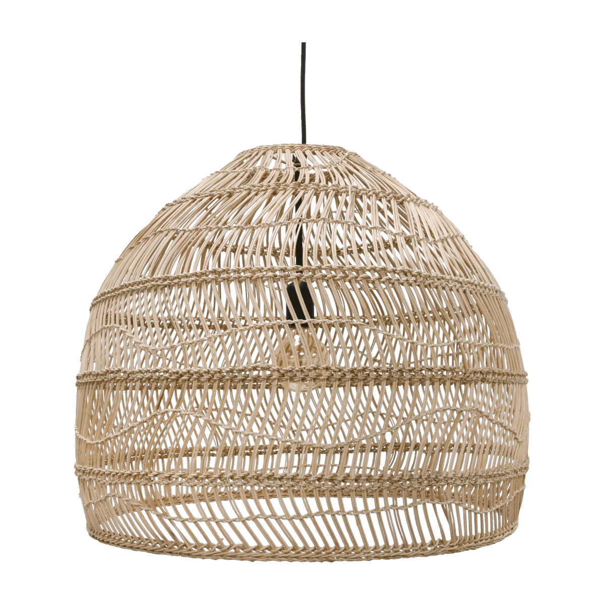 Suspension en osier naturel 60 cm Wicker Ball - HKliving - The Cool Republic