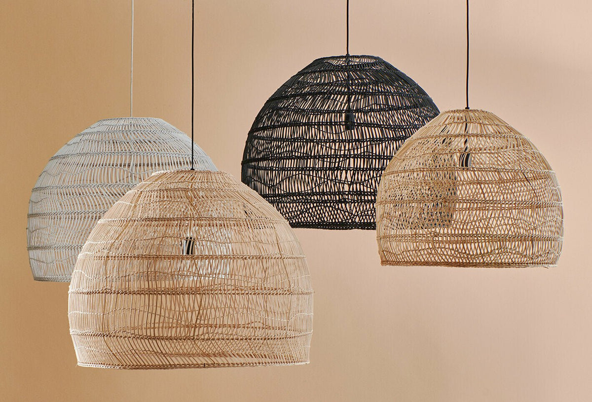 Suspension en osier naturel 60 cm Wicker Ball - HKliving - The Cool Republic