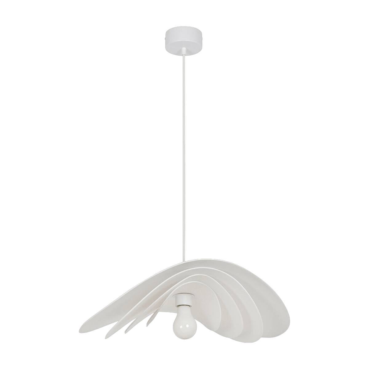 Suspension en papier murano blanche 56 cm Selenitis - Market set - The Cool Republic