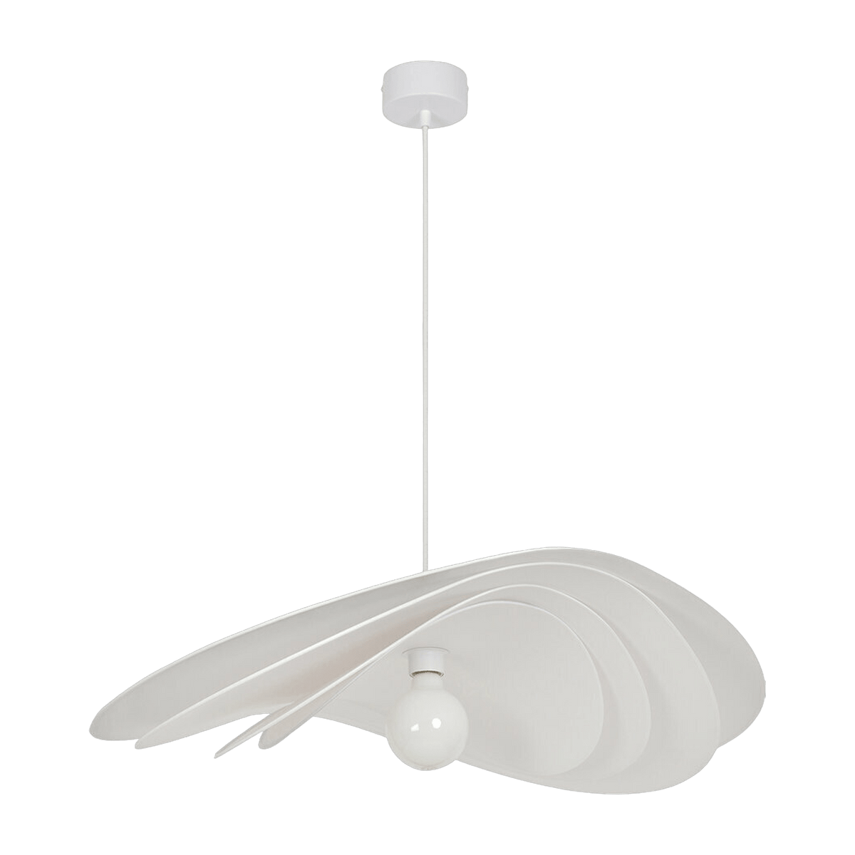 Suspension en papier murano blanche 78 cm Selenitis - Market set - The Cool Republic