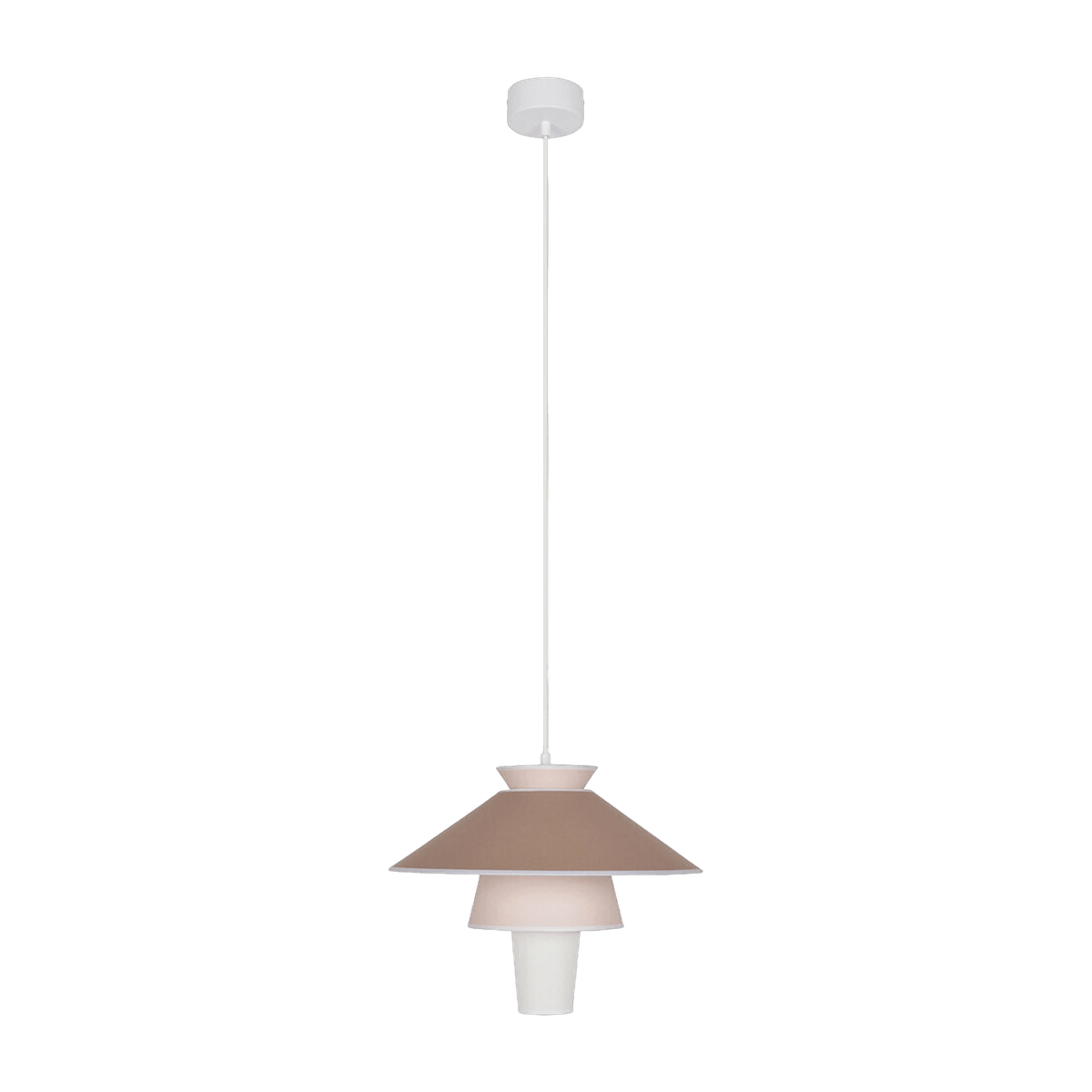 Suspension en papier murano et céramique rose 40 cm Ruche - Market set - The Cool Republic