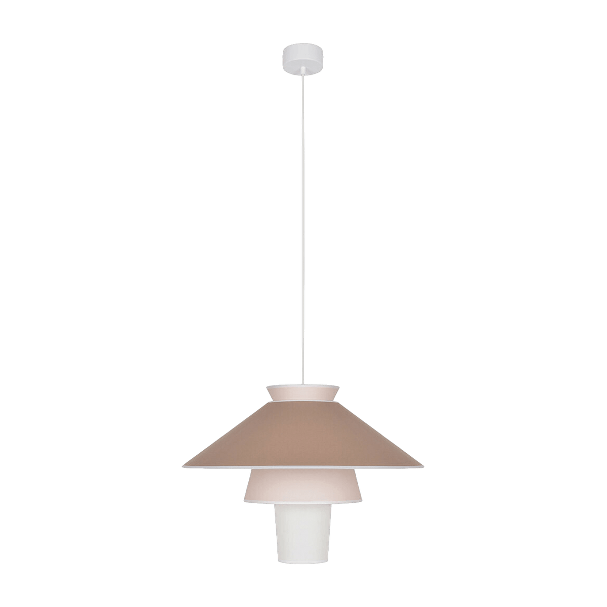 Suspension en papier murano et céramique rose 58 cm Ruche - Market set - The Cool Republic