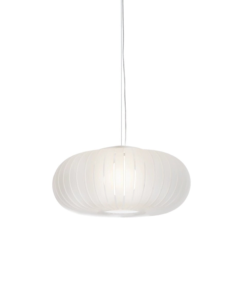 Suspension en plastique recyclé blanc givrée 50cm Teresa Frozen - Kartell - The Cool Republic