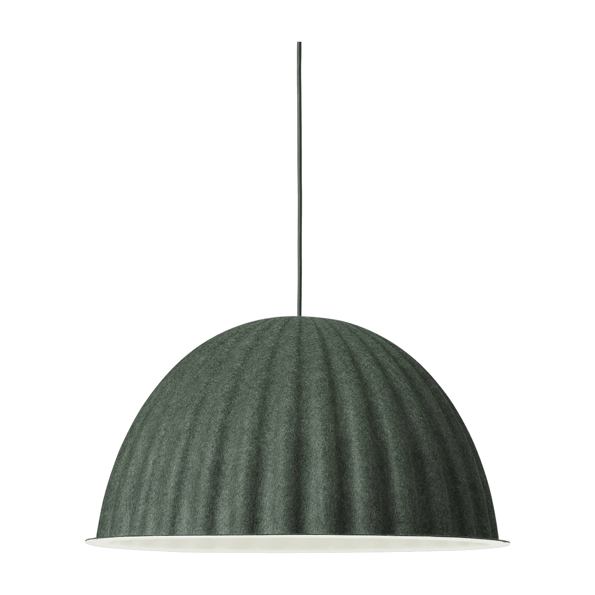Suspension en plastique recyclé vert 55 cm Under the bell - Muuto - The Cool Republic