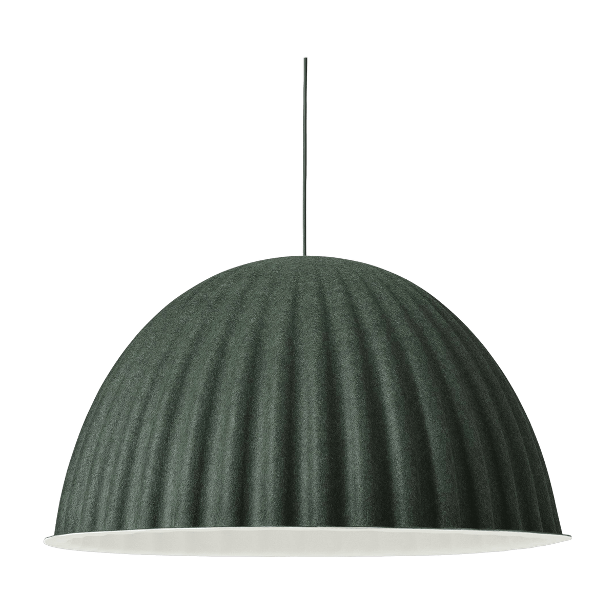 Suspension en plastique recyclé vert 82 cm Under the bell - Muuto - The Cool Republic