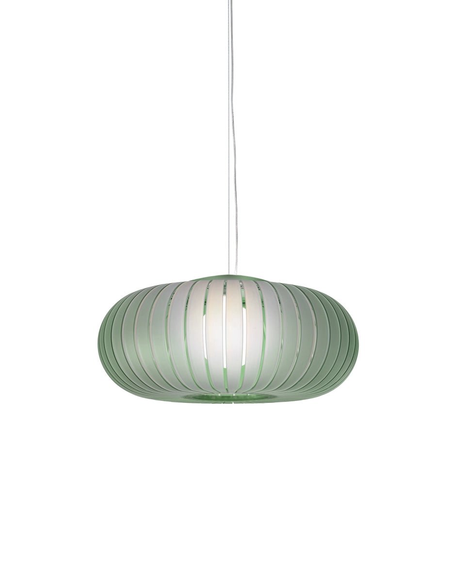 Suspension en plastique recyclé vert givrée 50cm Teresa Frozen - Kartell - The Cool Republic