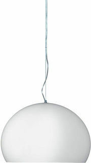 Suspension en plexiglas blanc brillant diam 38cm FL/Y - Kartell - The Cool Republic
