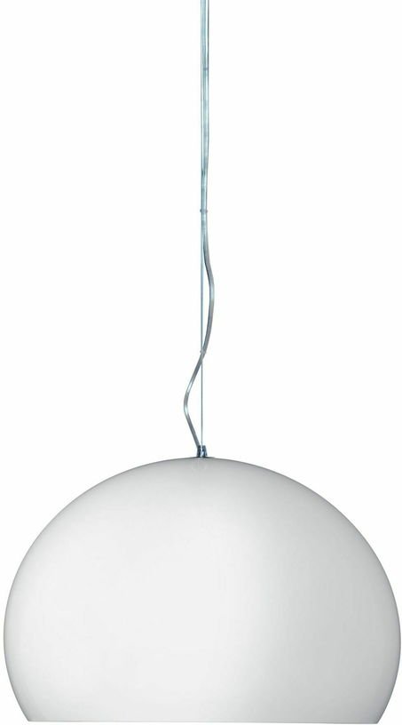 Suspension en plexiglas blanc brillant diam 38cm FL/Y - Kartell - The Cool Republic