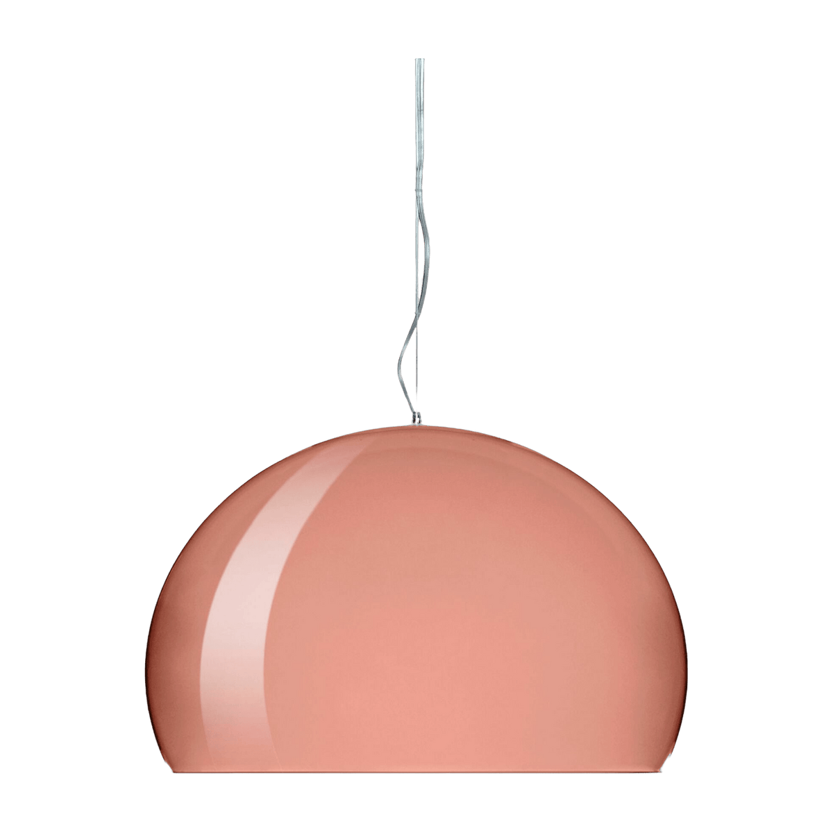 Suspension en plexiglas bordeaux 52 cm FL/Y - Kartell - The Cool Republic