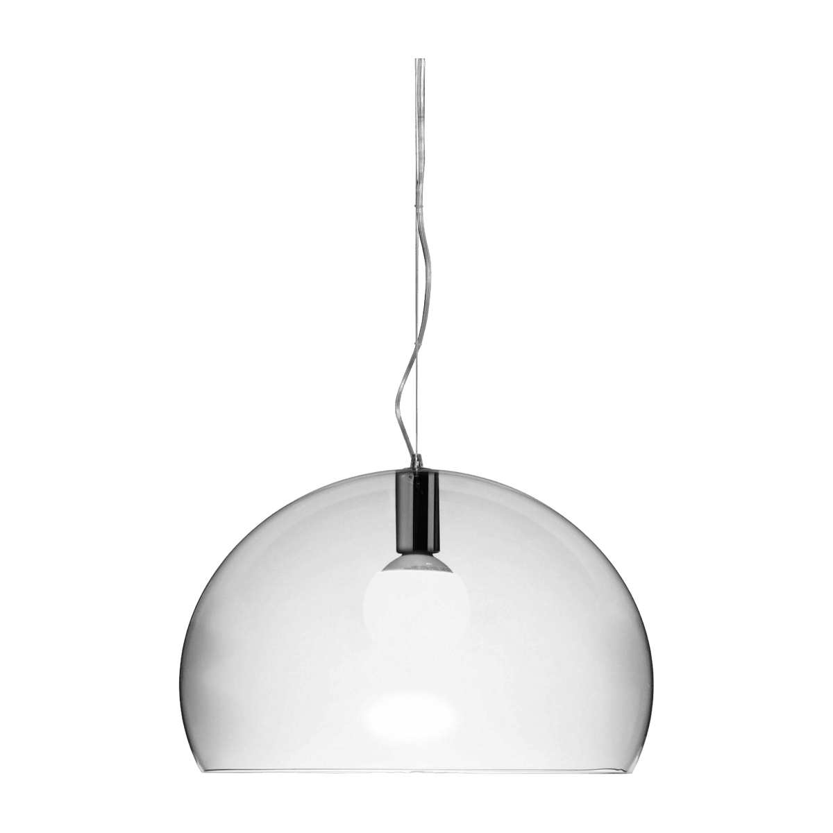 Suspension lamp in transparent plexiglas FL/Y - Kartell - The Cool Republic