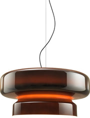 Suspension en polycarbonate orange LED Bohemia - Marset - The Cool Republic