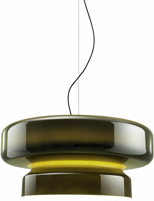 Suspension en polycarbonate teinté vert Bohemia 84 LED - Marset - The Cool Republic