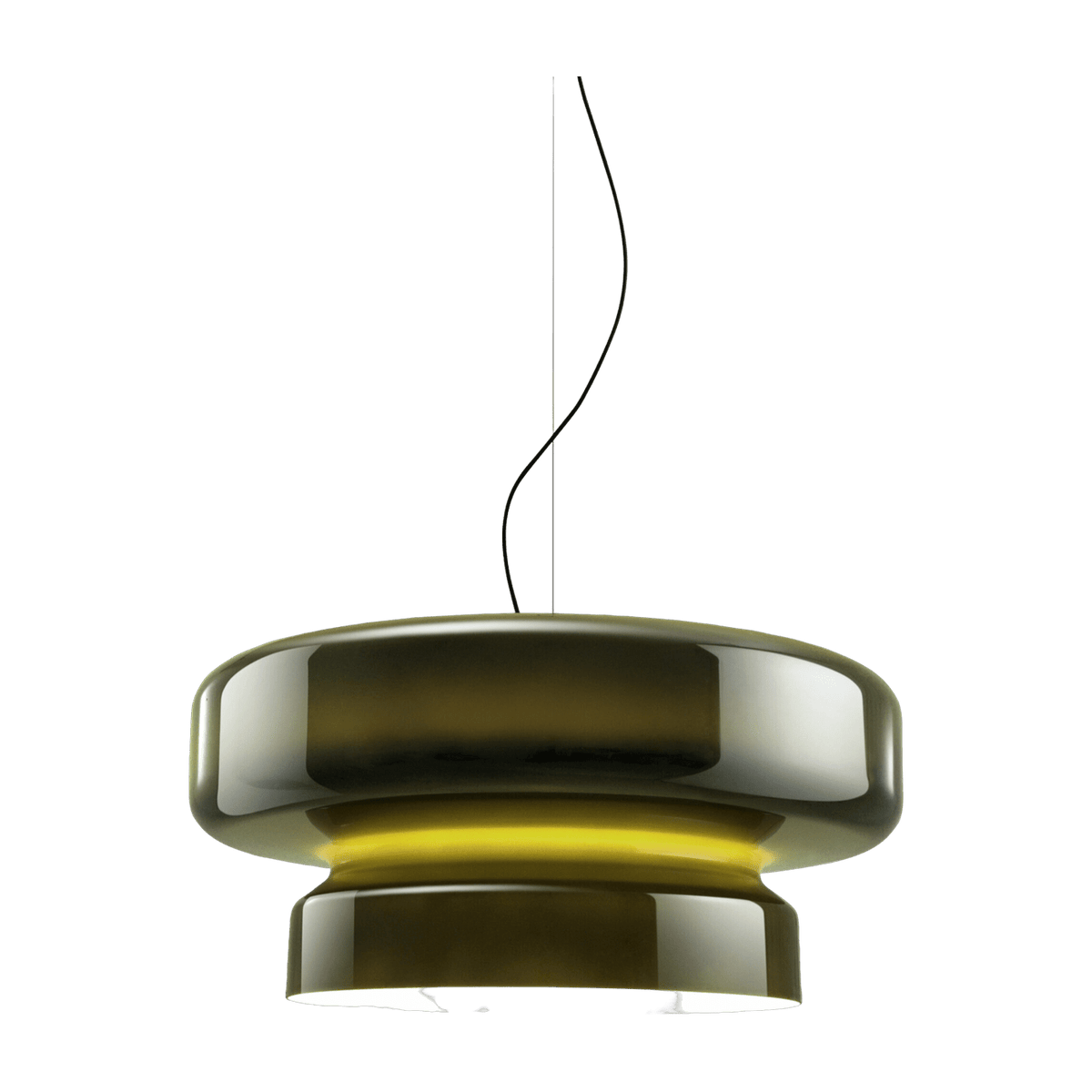 Suspension en polycarbonate teinté vert Bohemia 84 LED - Marset - The Cool Republic