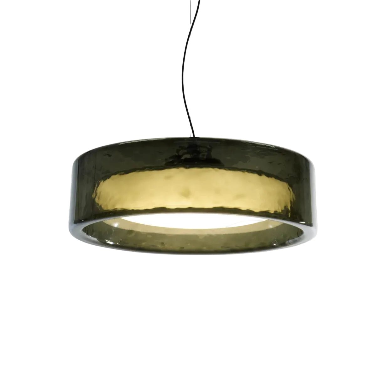 Suspension en polycarbonate vert 70x21cm Ringo 70 - Marset - The Cool Republic