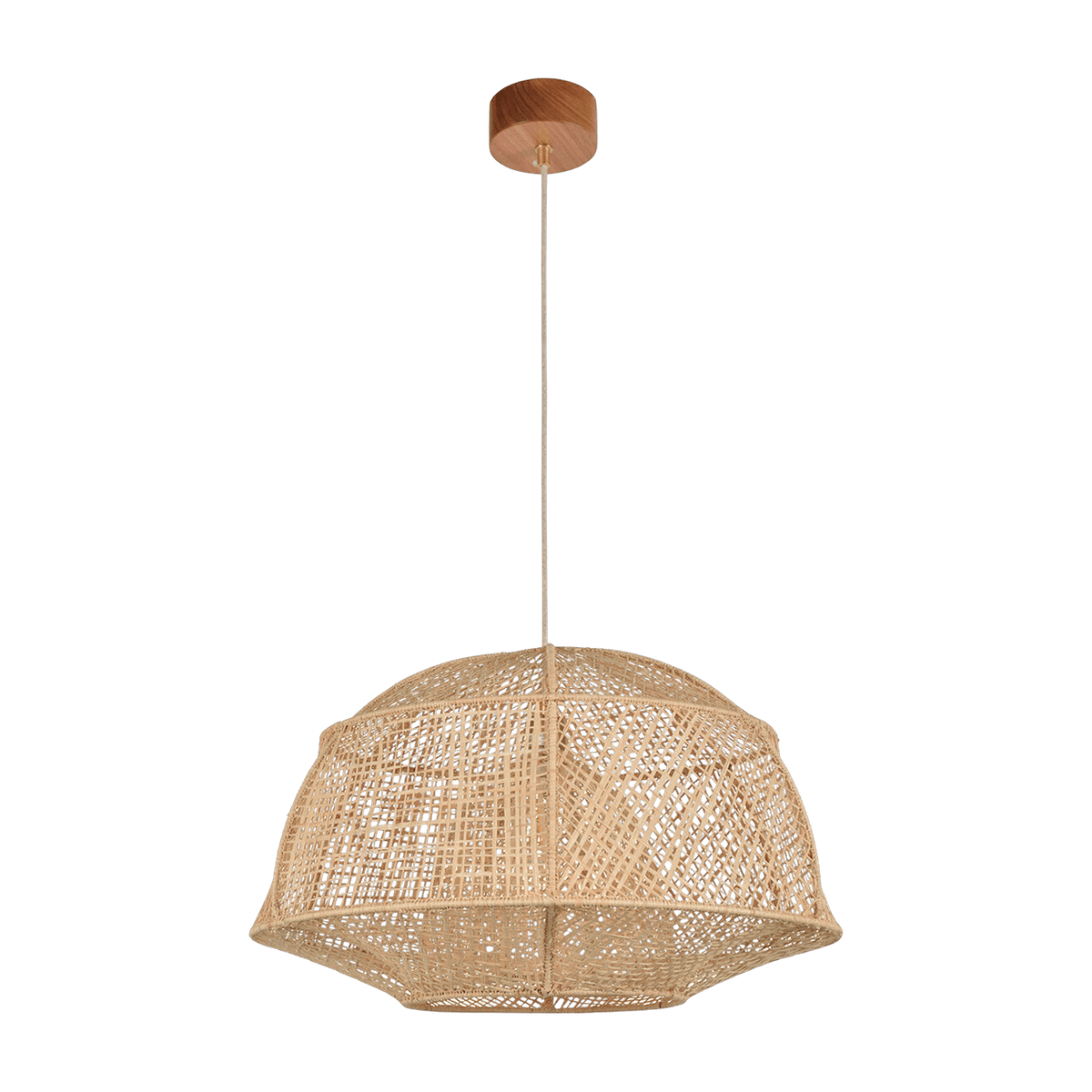 Suspension en raphia naturel 58 cm Odyssée - Market set - The Cool Republic