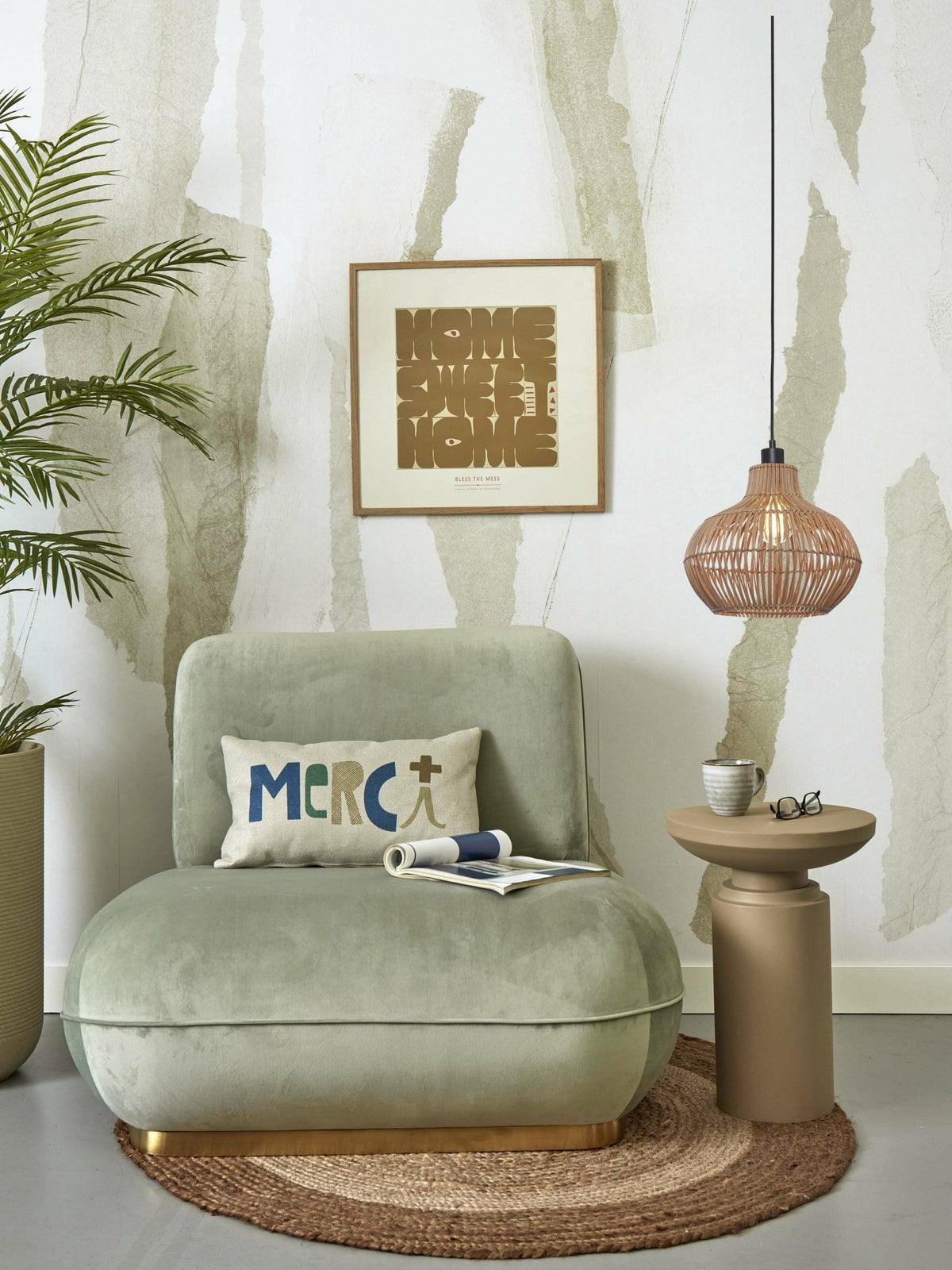 Suspension en rotin naturel 32x28cm Kalahari - Good & Mojo - The Cool Republic