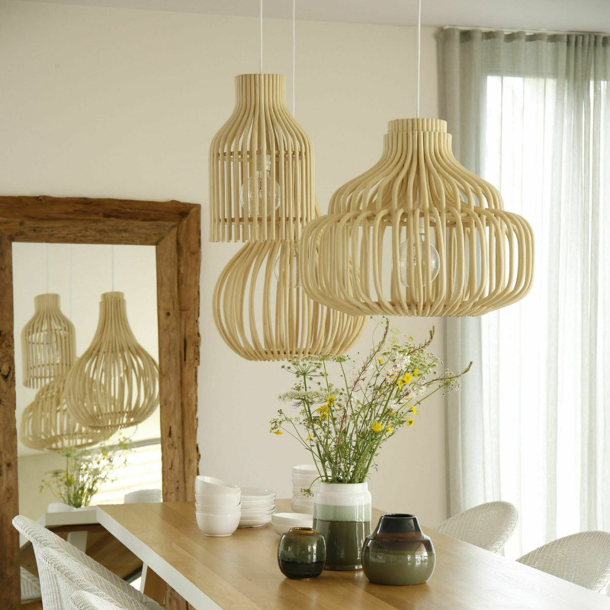 Suspension en rotin naturel Mini Firefly - Vincent Sheppard - The Cool Republic