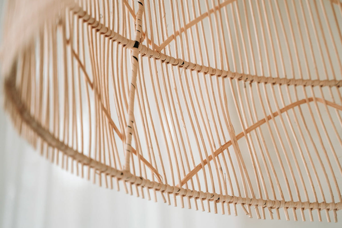 Suspension en rotin naturel tressé beige 65cm Twister Pendant - Natural - M - Bazar Bizar — vue 4