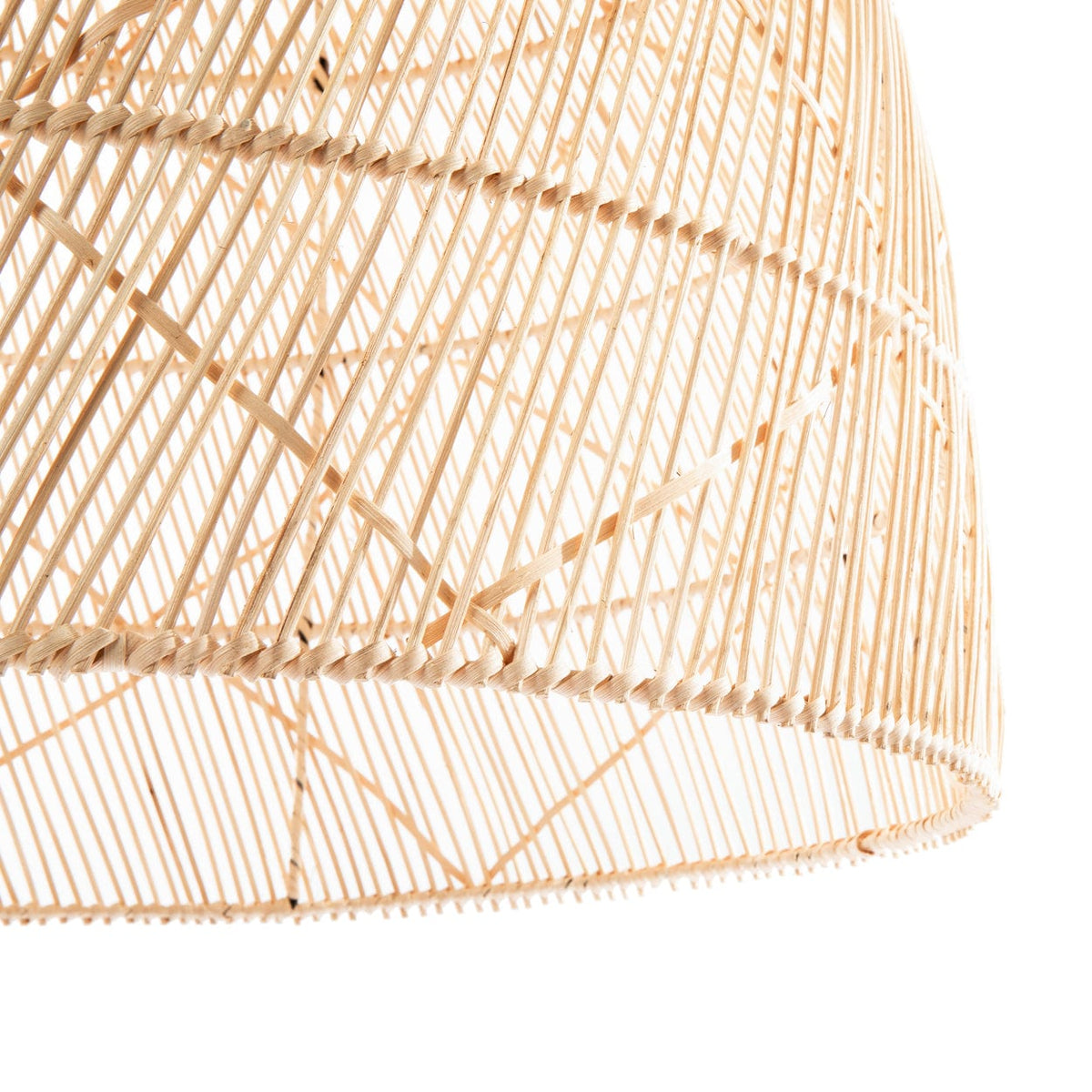 Suspension en rotin naturel tressé beige 65cm Twister Pendant - Natural - M - Bazar Bizar — vue 5