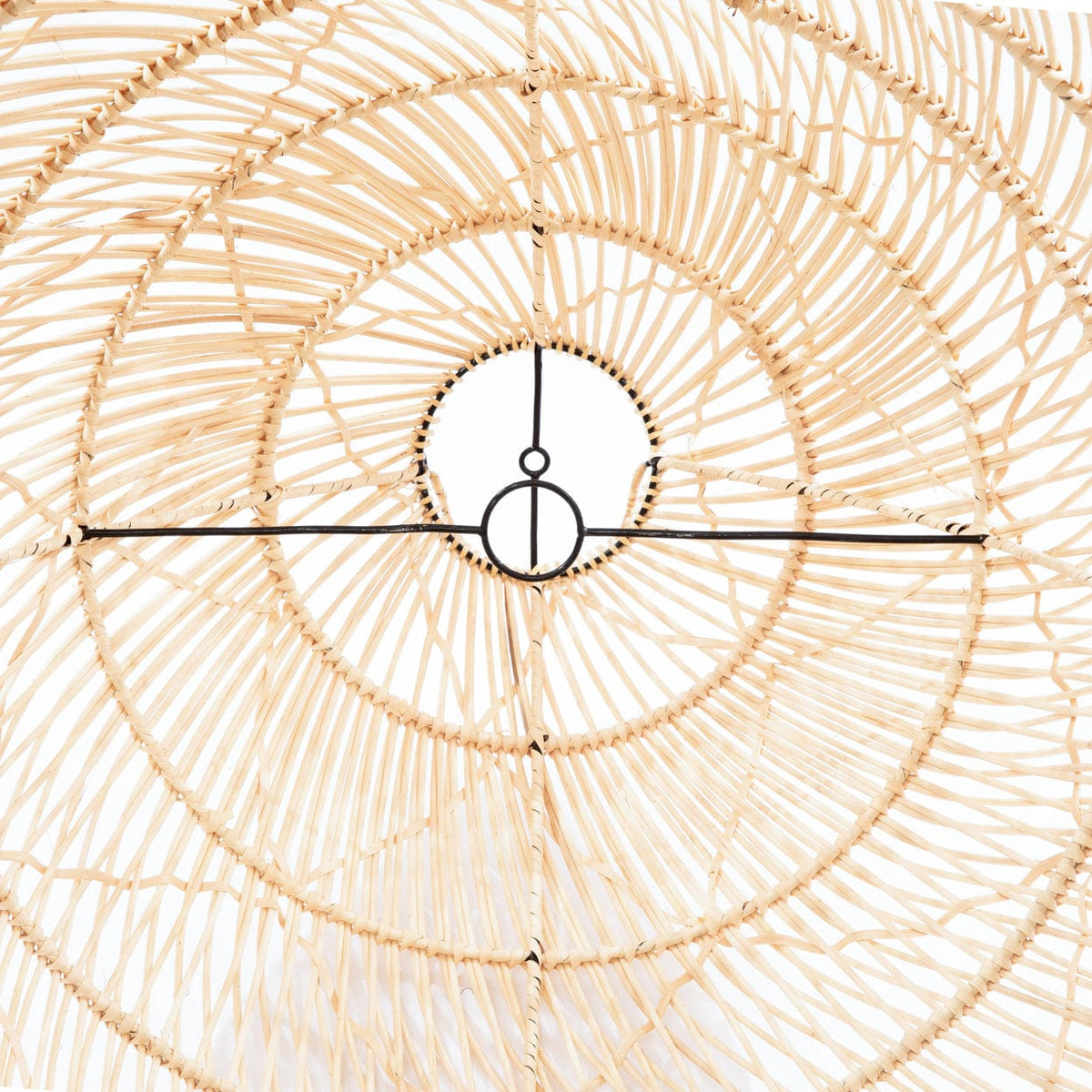 Suspension en rotin naturel tressé beige 65cm Twister Pendant - Natural - M - Bazar Bizar — vue 6