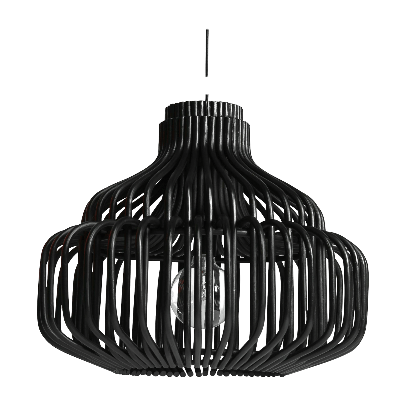 Suspension en rotin noir Endless - Vincent Sheppard - The Cool Republic