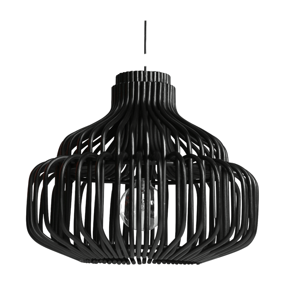 Suspension en rotin noir Endless - Vincent Sheppard - The Cool Republic