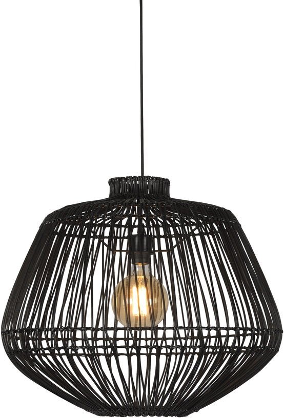 Suspension en rotin noir Madagascar - Good & Mojo - The Cool Republic