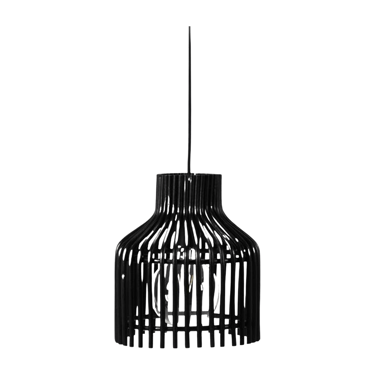 Suspension en rotin noir Mini Firefly - Vincent Sheppard - The Cool Republic