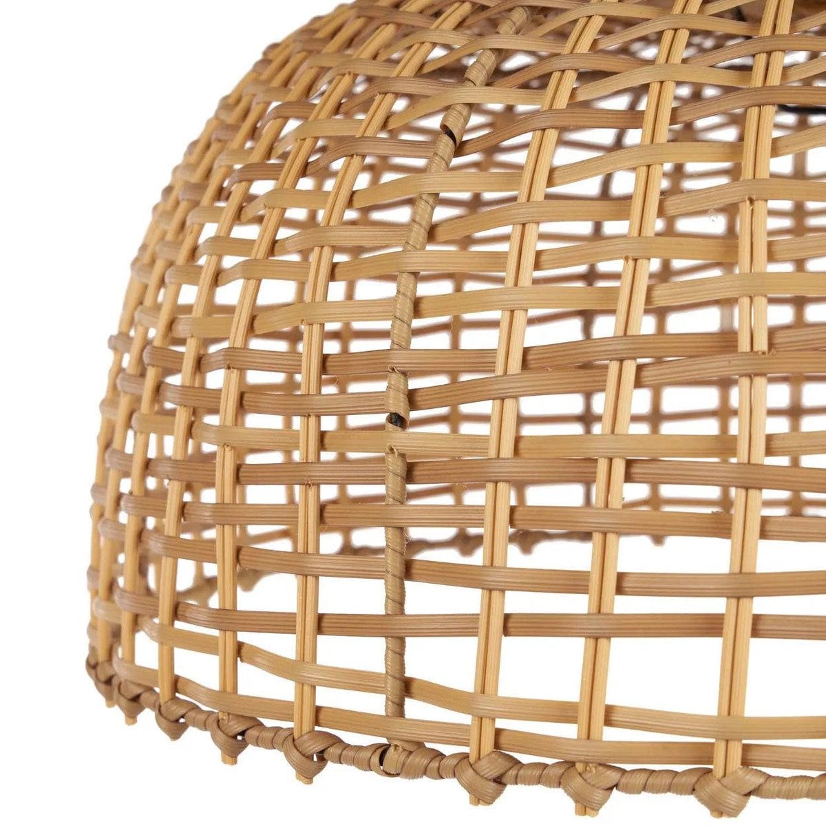 Suspension en rotin tressé beige 60cm Cloche - Bazar Bizar — vue 5