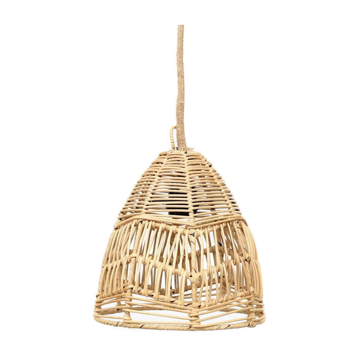 Suspension en rotin tressé naturel beige 24cm Bala - Bazar Bizar — vue 7
