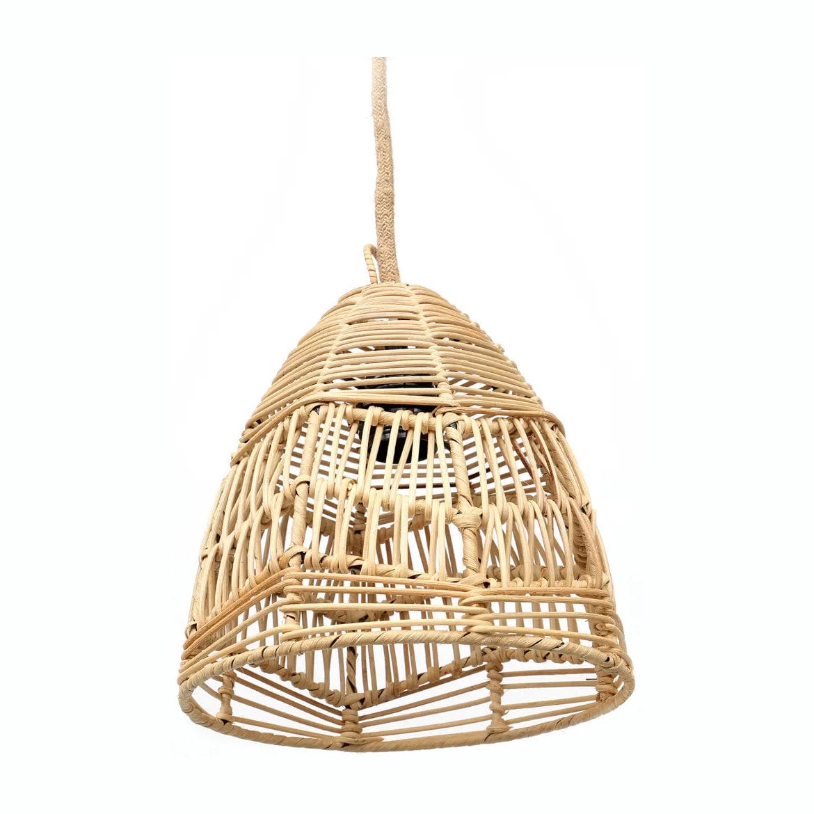 Suspension en rotin tressé naturel beige 24cm Bala - Bazar Bizar — vue 8