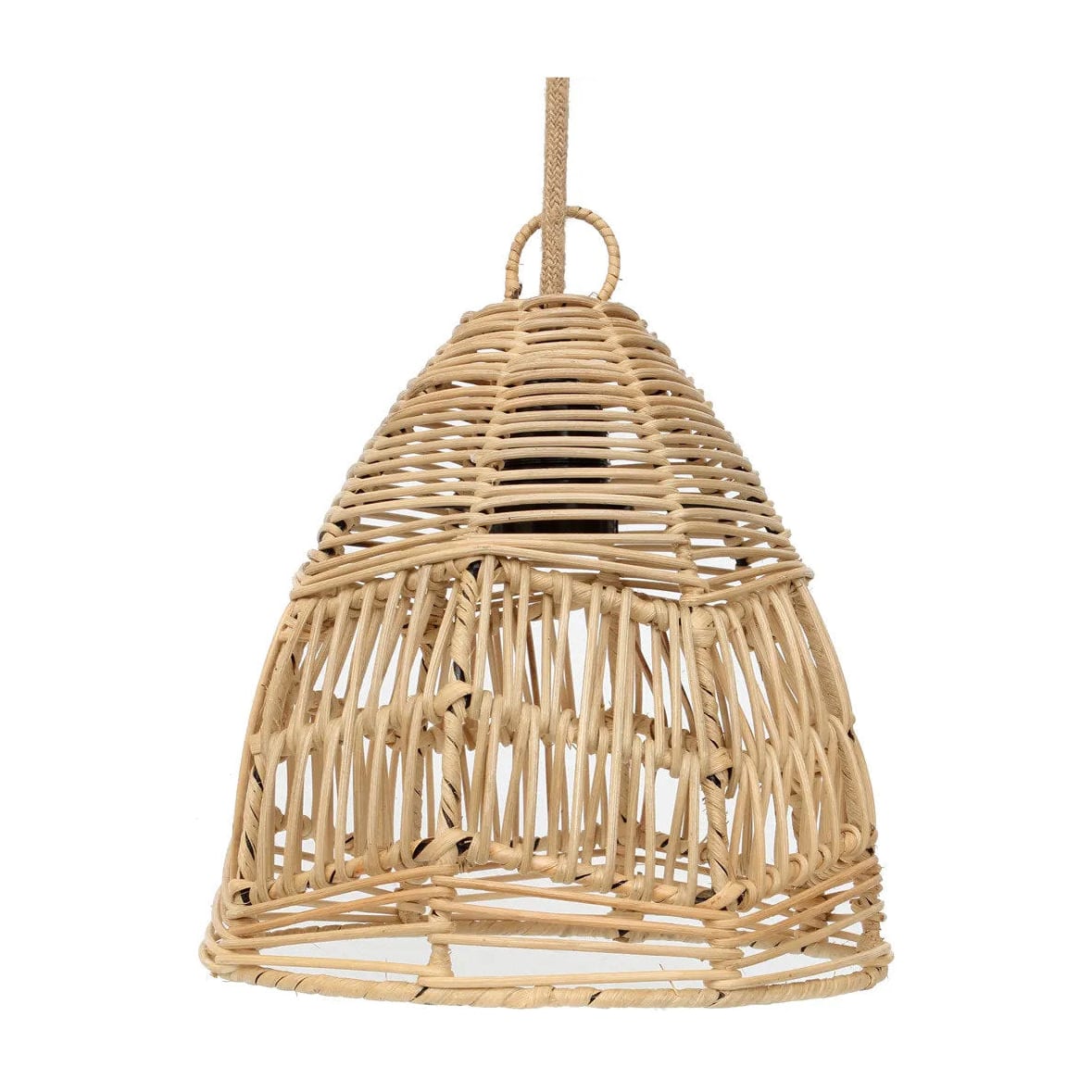 Suspension en rotin tressé naturel beige 24cm Bala - Bazar Bizar — vue 9