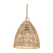 Suspension en rotin tressé naturel beige 24cm Bala - Bazar Bizar