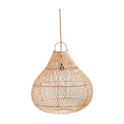 Suspension en rotin tressé naturel beige 50cm Bottle - Bazar Bizar