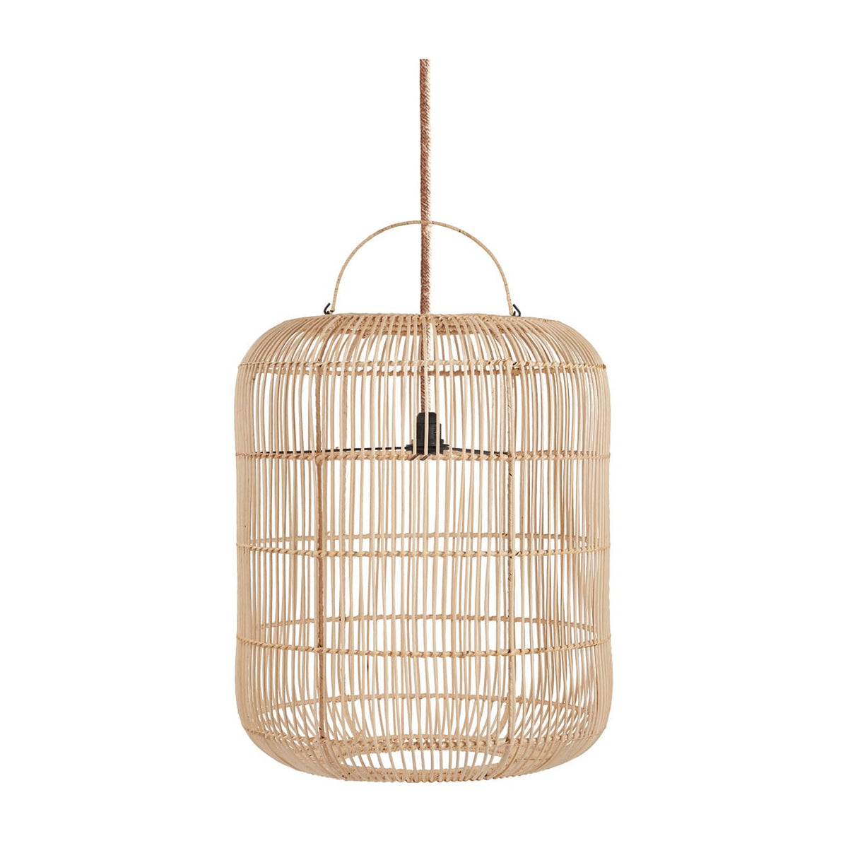 Suspension en rotin tressé naturel beige 50cm Bozelo - Bazar Bizar - The Cool Republic