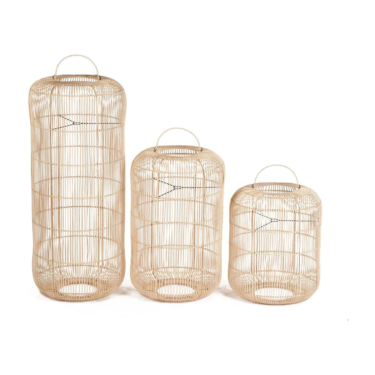 Suspension en rotin tressé naturel beige 50cm Bozelo - Bazar Bizar — vue 3