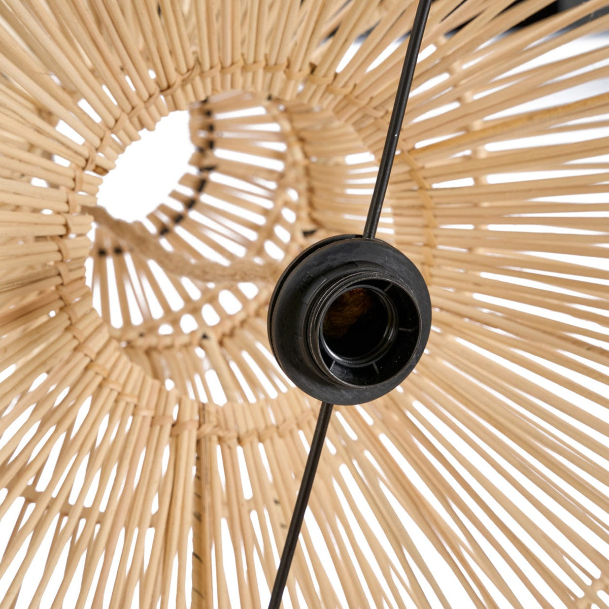 Suspension en rotin tressé naturel beige 50cm Matcha Whisk - Bazar Bizar — vue 3