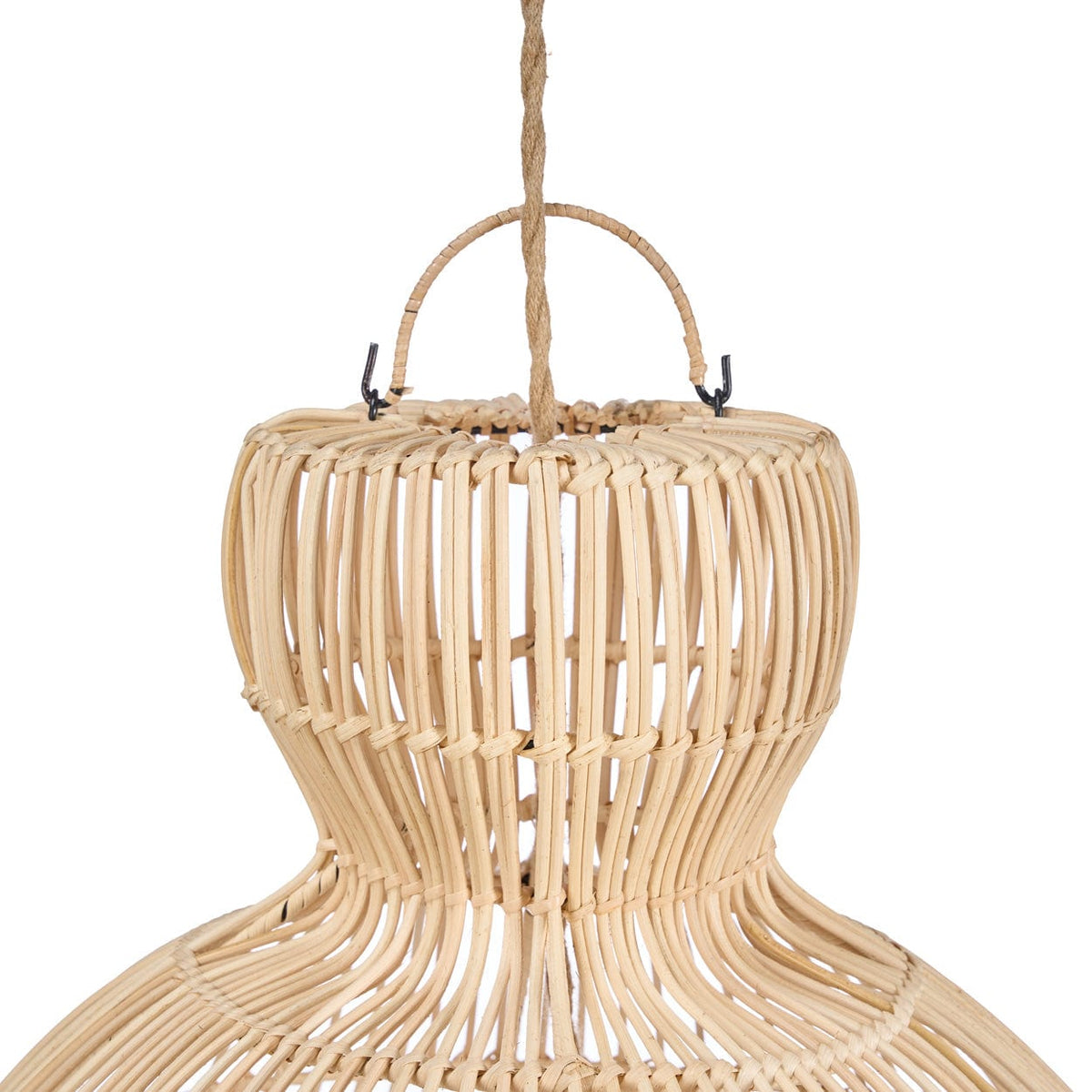 Suspension en rotin tressé naturel beige 50cm Matcha Whisk - Bazar Bizar — vue 4
