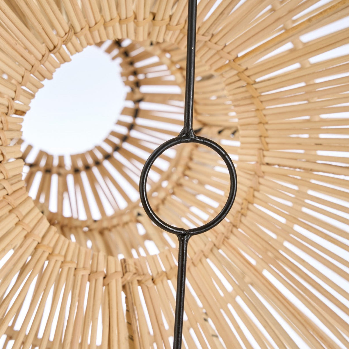 Suspension en rotin tressé naturel beige 82cm Matcha Whisk - Bazar Bizar — vue 5