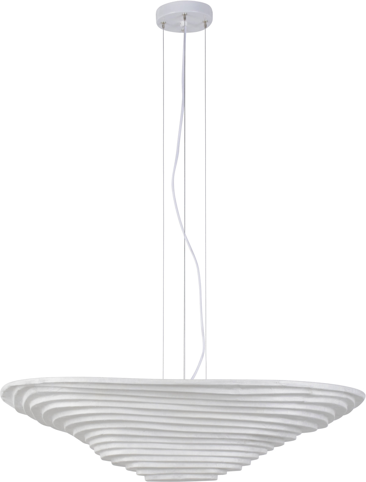 Suspension en textile blanc 82x60cm Nebulis - Forestier