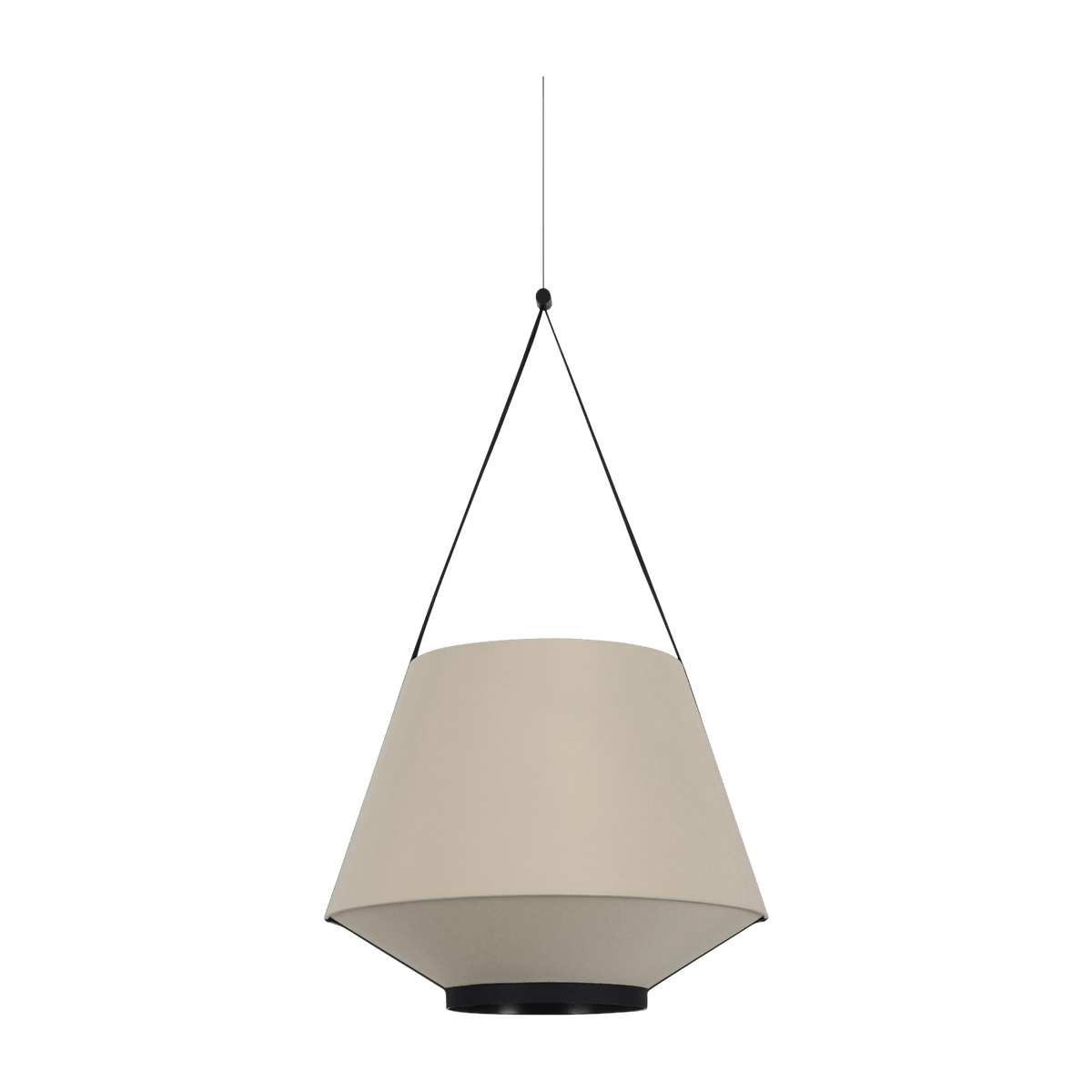 Suspension en tissu beige sable 45 cm CARRIE - Forestier - The Cool Republic