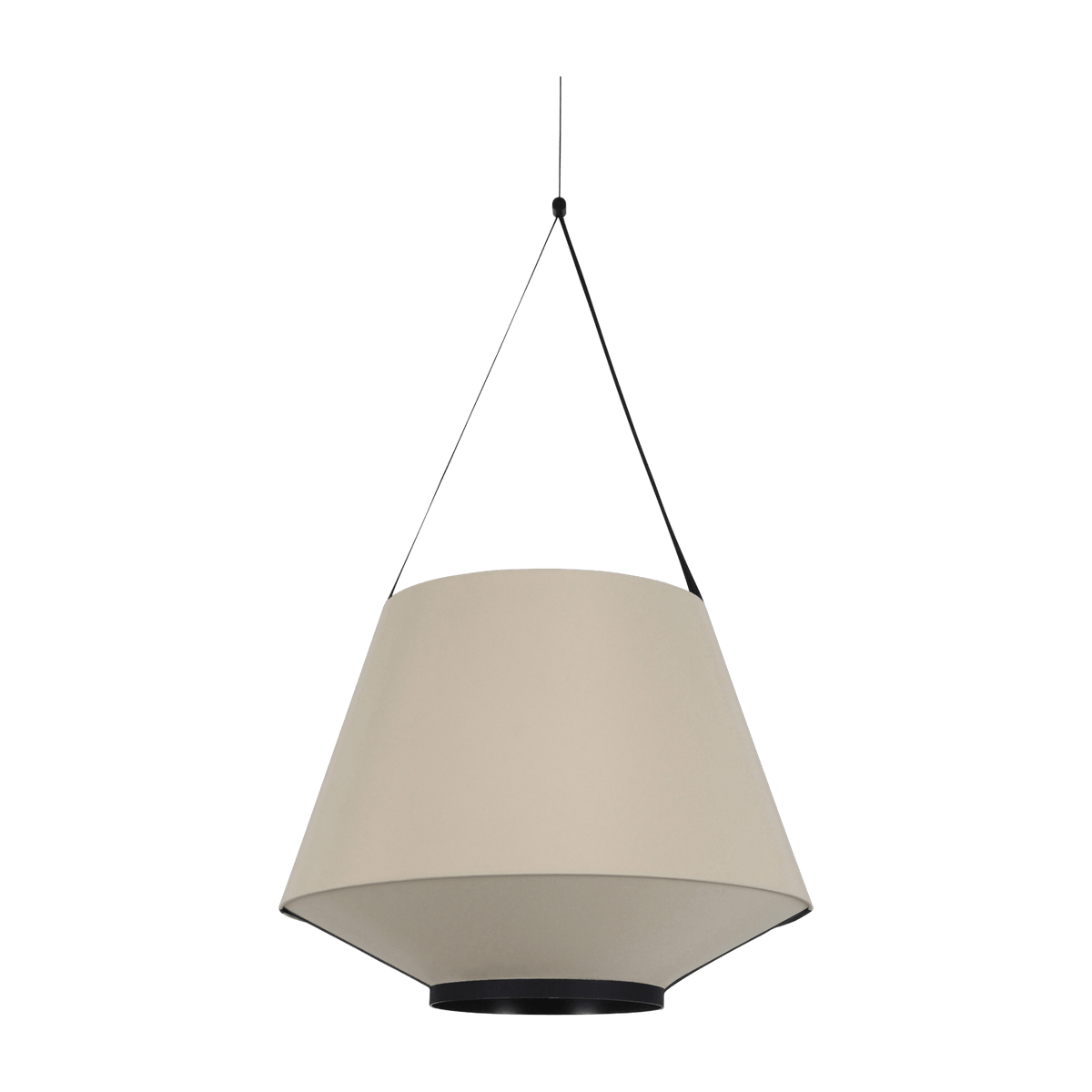 Suspension en tissu beige sable 60 cm CARRIE - Forestier - The Cool Republic