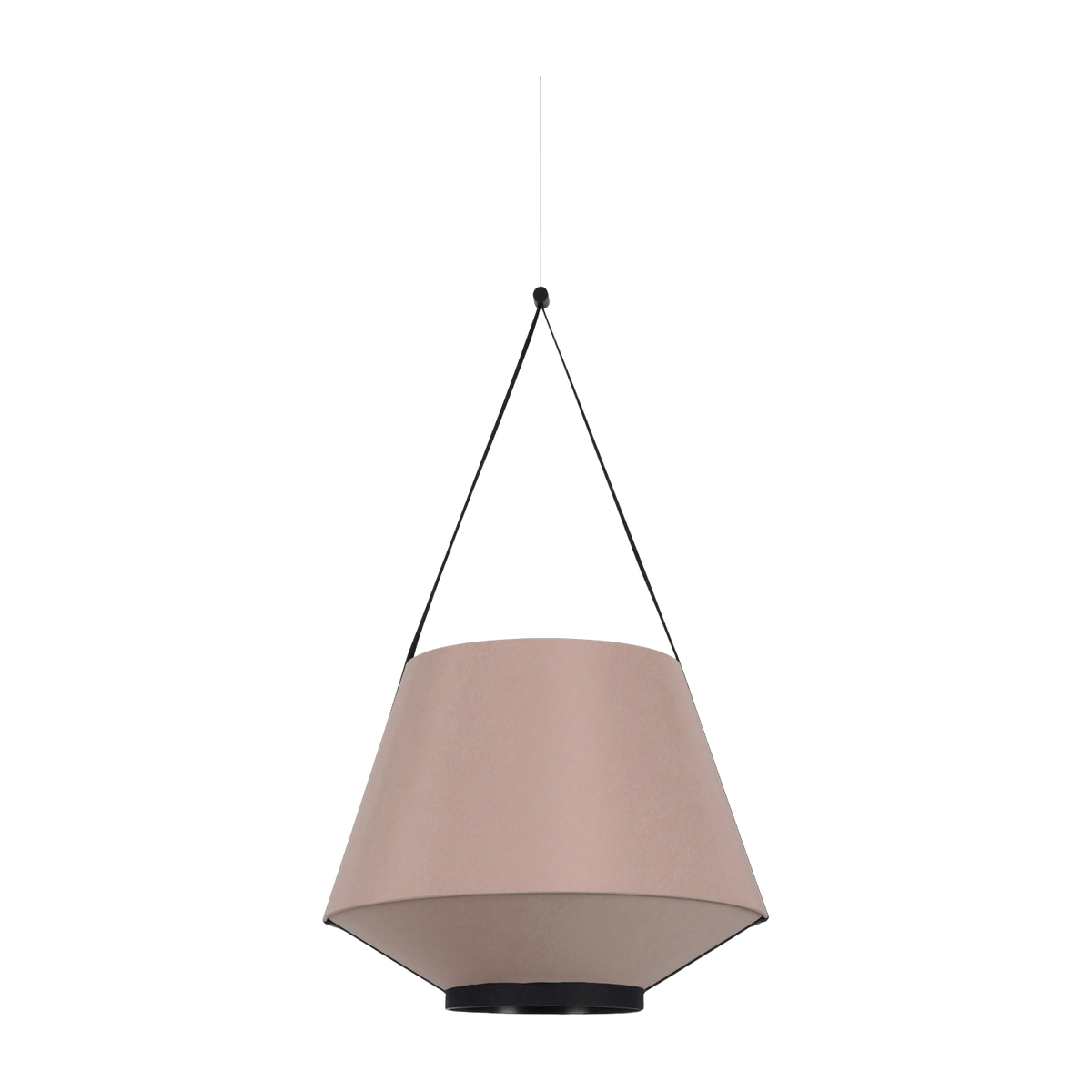 Suspension en tissu rose nude 60 cm CARRIE - Forestier - The Cool Republic