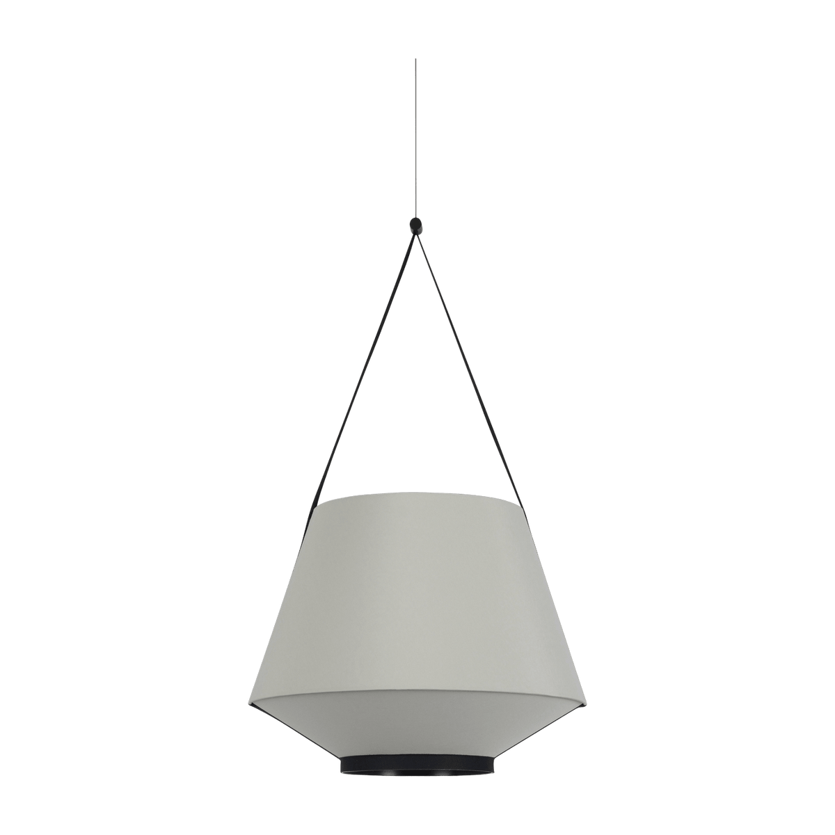 Suspension en tissu vert olive 45 cm CARRIE - Forestier - The Cool Republic