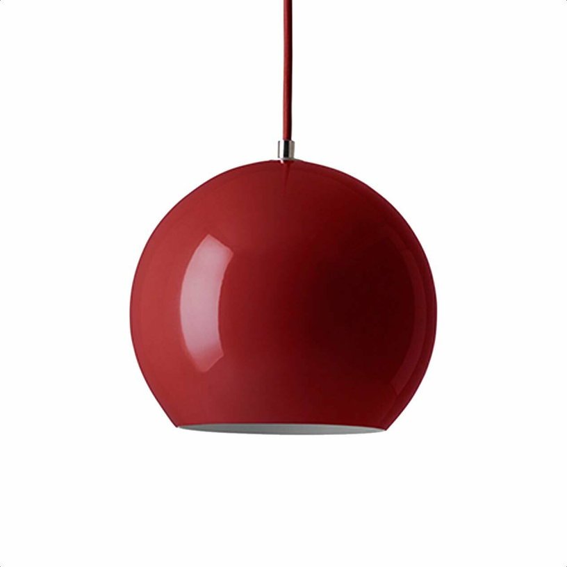 Suspension en vermilion red Topan VP6 - &tradition - The Cool Republic