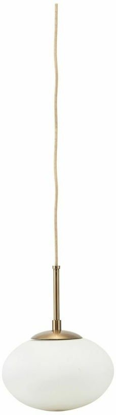 Suspension en verre blanc 17 cm Opal - House Doctor - The Cool Republic