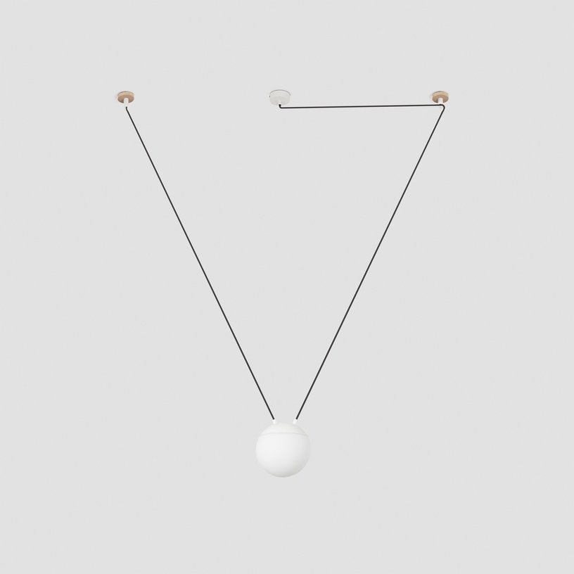 Suspension en verre blanc 1L Mine Space - Faro Barcelona - The Cool Republic