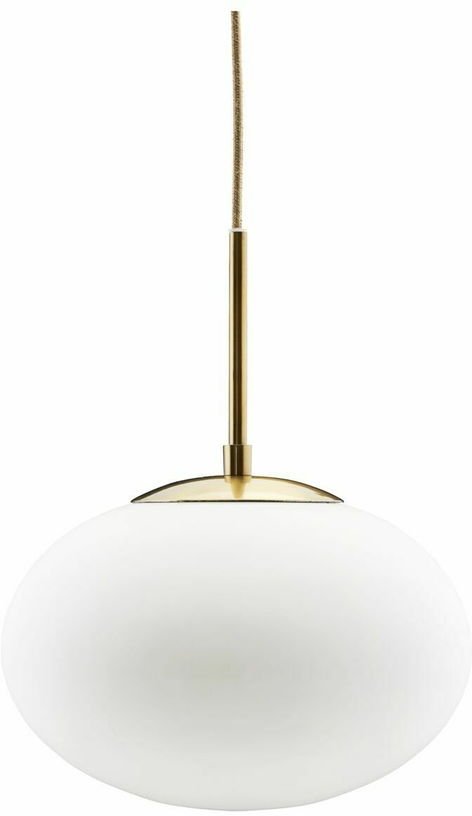 Suspension en verre blanc 35 cm Opal - House Doctor - The Cool Republic