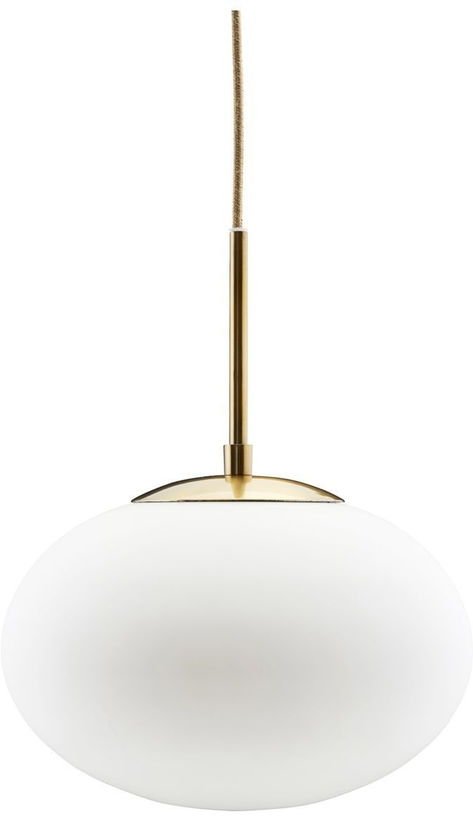 Suspension en verre blanc 35 cm Opal - House Doctor - The Cool Republic